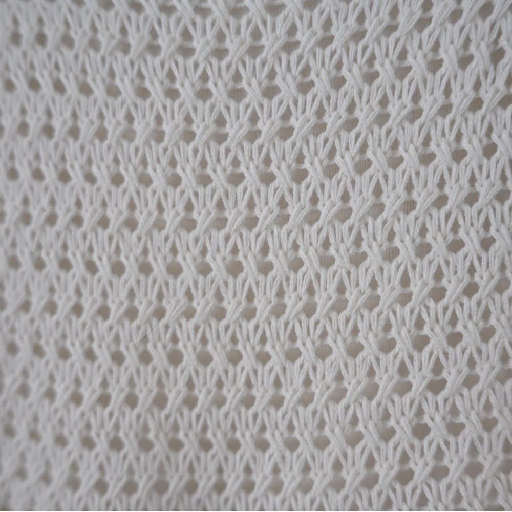 Abercrombie & Fitch Cream Crochet Knit Dress Boho Midi Size M (Tall) Fairy - Picture 9 of 15